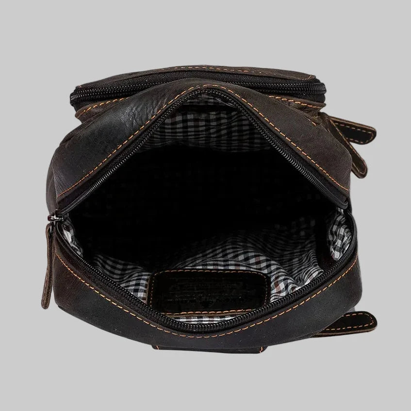 Greenwood Leather Hamilton Crossbody Bag Backpack