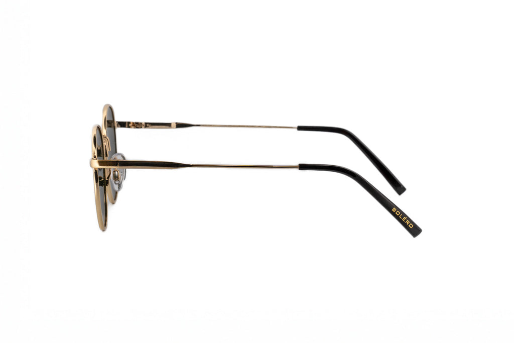 Boléro Sage — Round Metal Polarized Sunglasses
