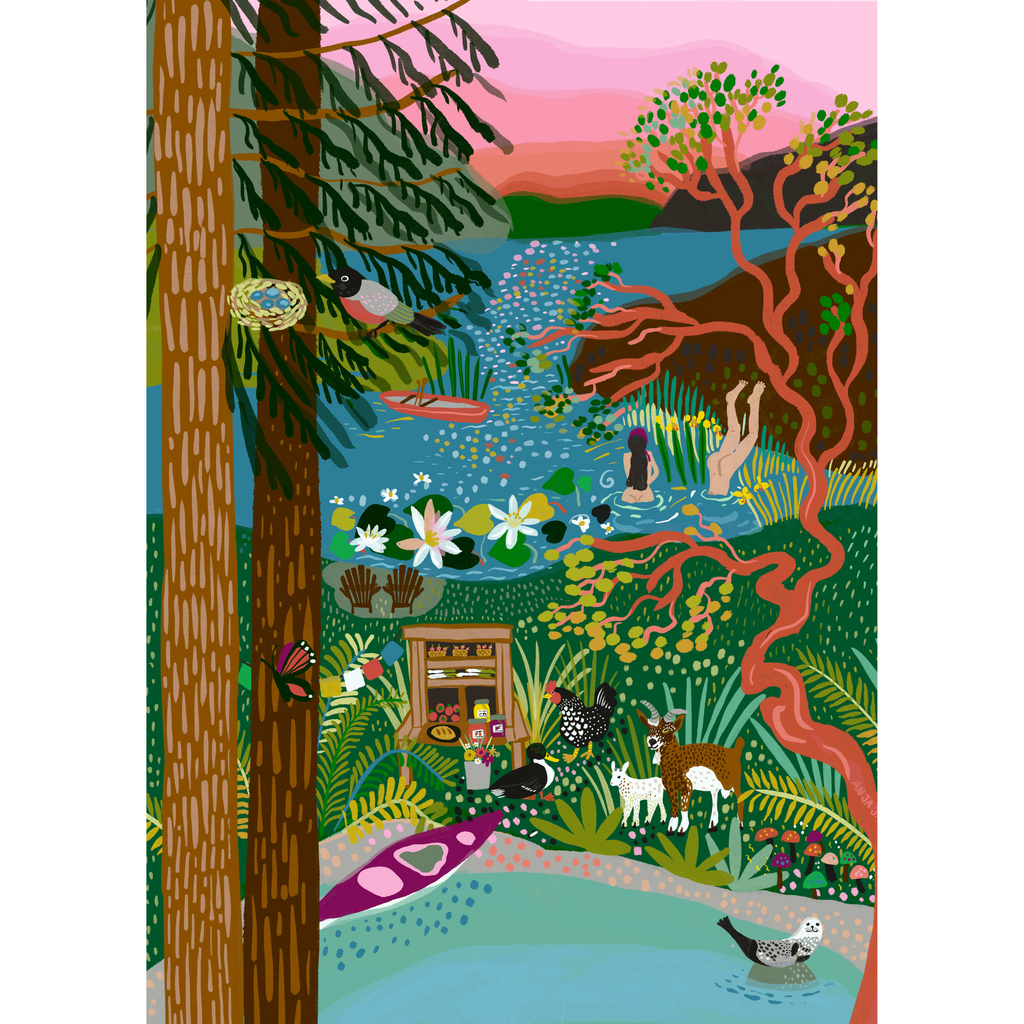 Salt Spring Island | 1000-Piece Puzzle for Adults | Designed in Canada by Anja Jane