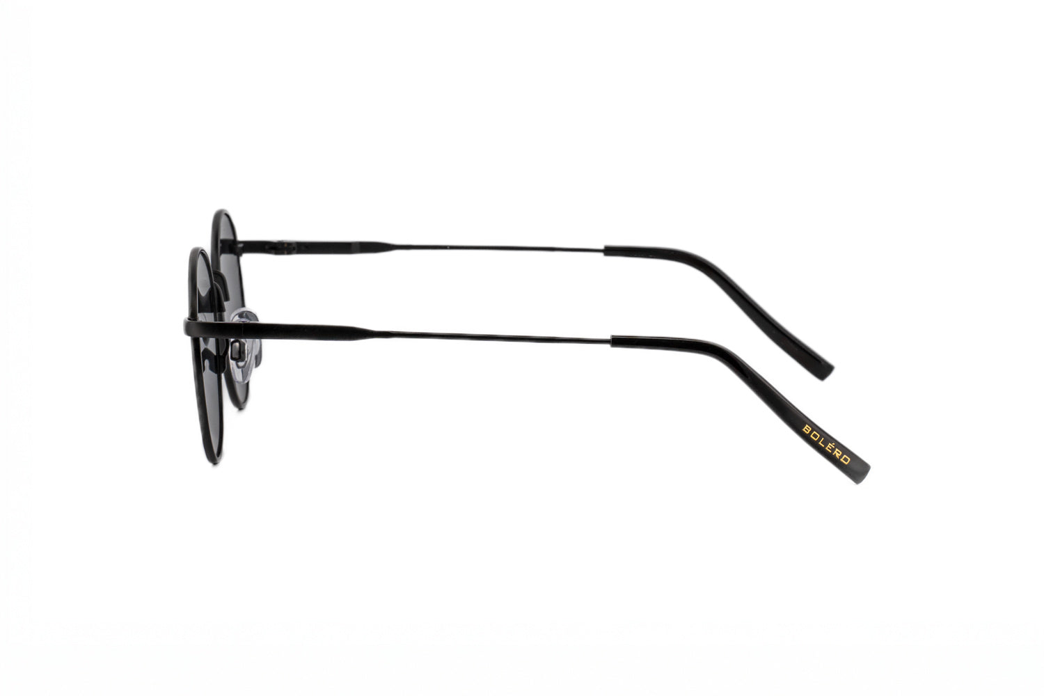 Boléro Sage — Round Metal Polarized Sunglasses