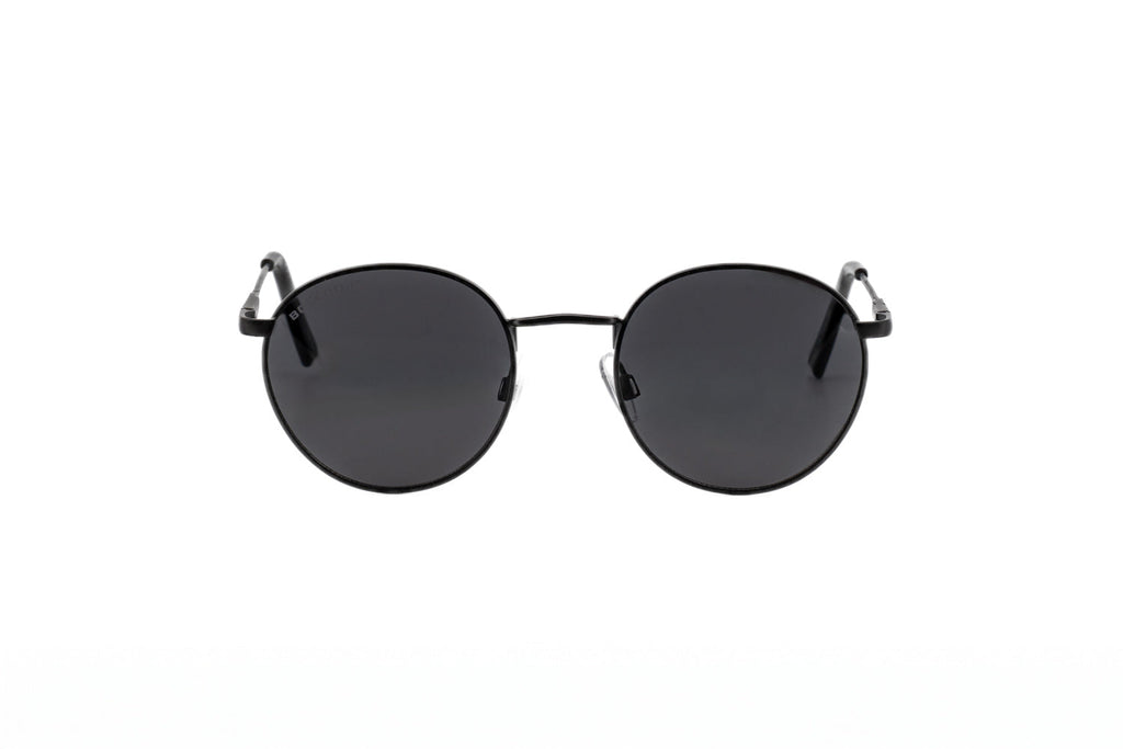 Boléro Sage — Round Metal Polarized Sunglasses