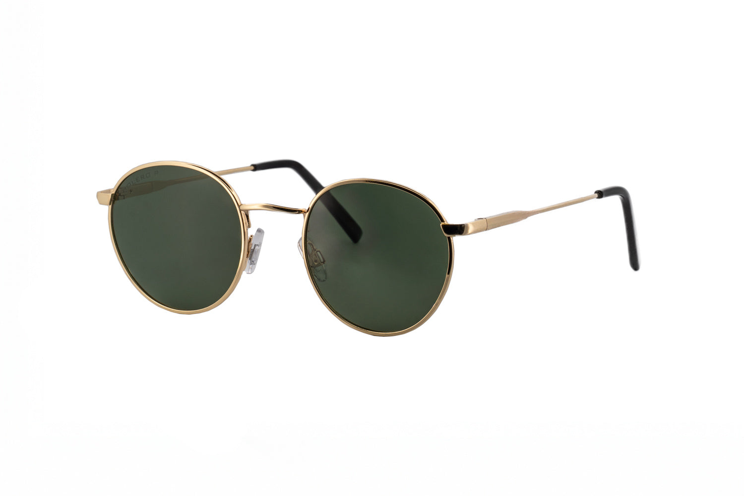 Boléro Sage — Round Metal Polarized Sunglasses