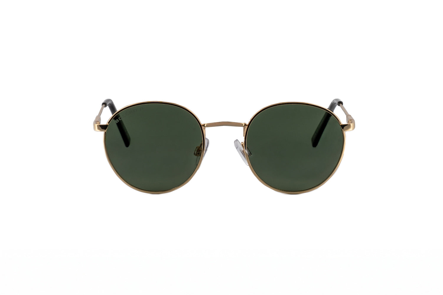 Boléro Sage — Round Metal Polarized Sunglasses