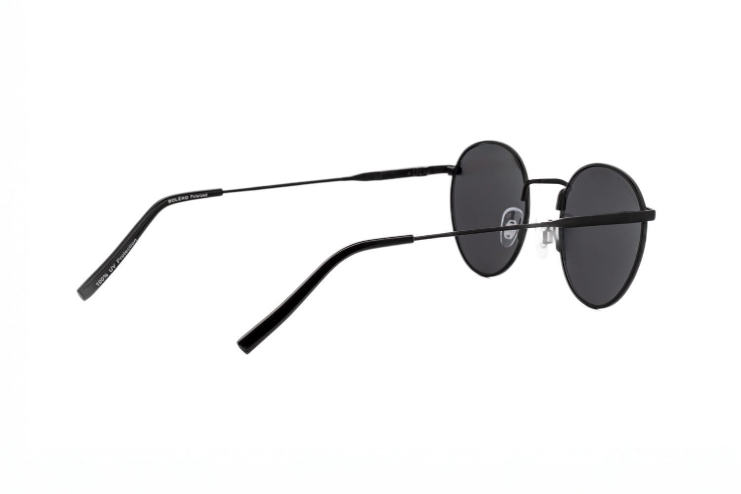 Boléro Sage — Round Metal Polarized Sunglasses