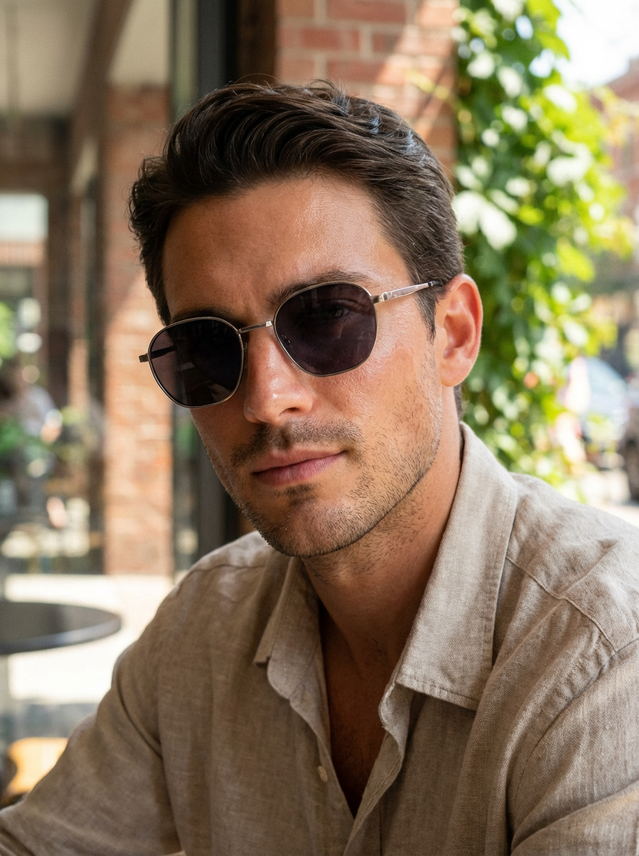 Boléro Onyx — Hexagonal Sunglasses