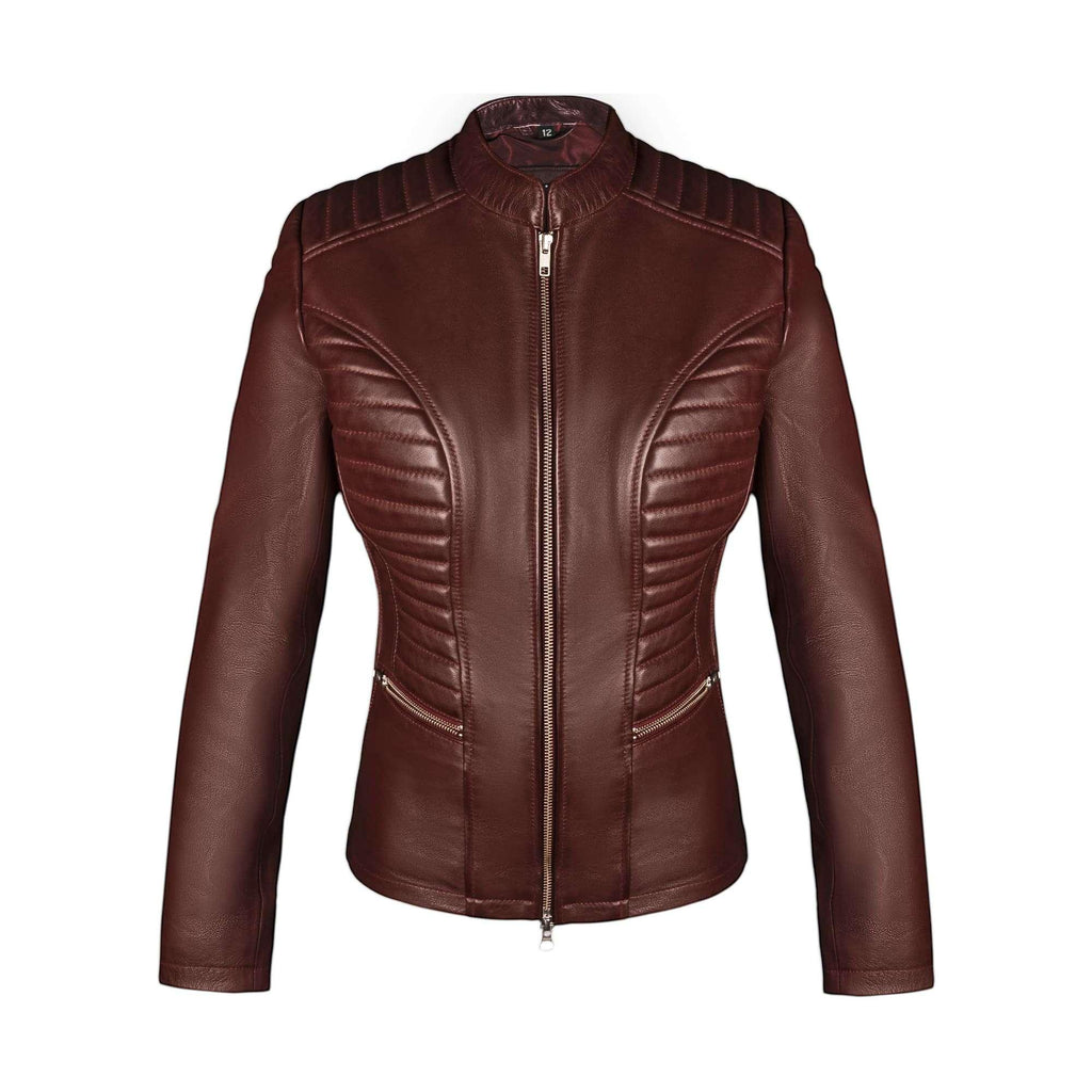 Valkyrie Burgundy Leather Jacket