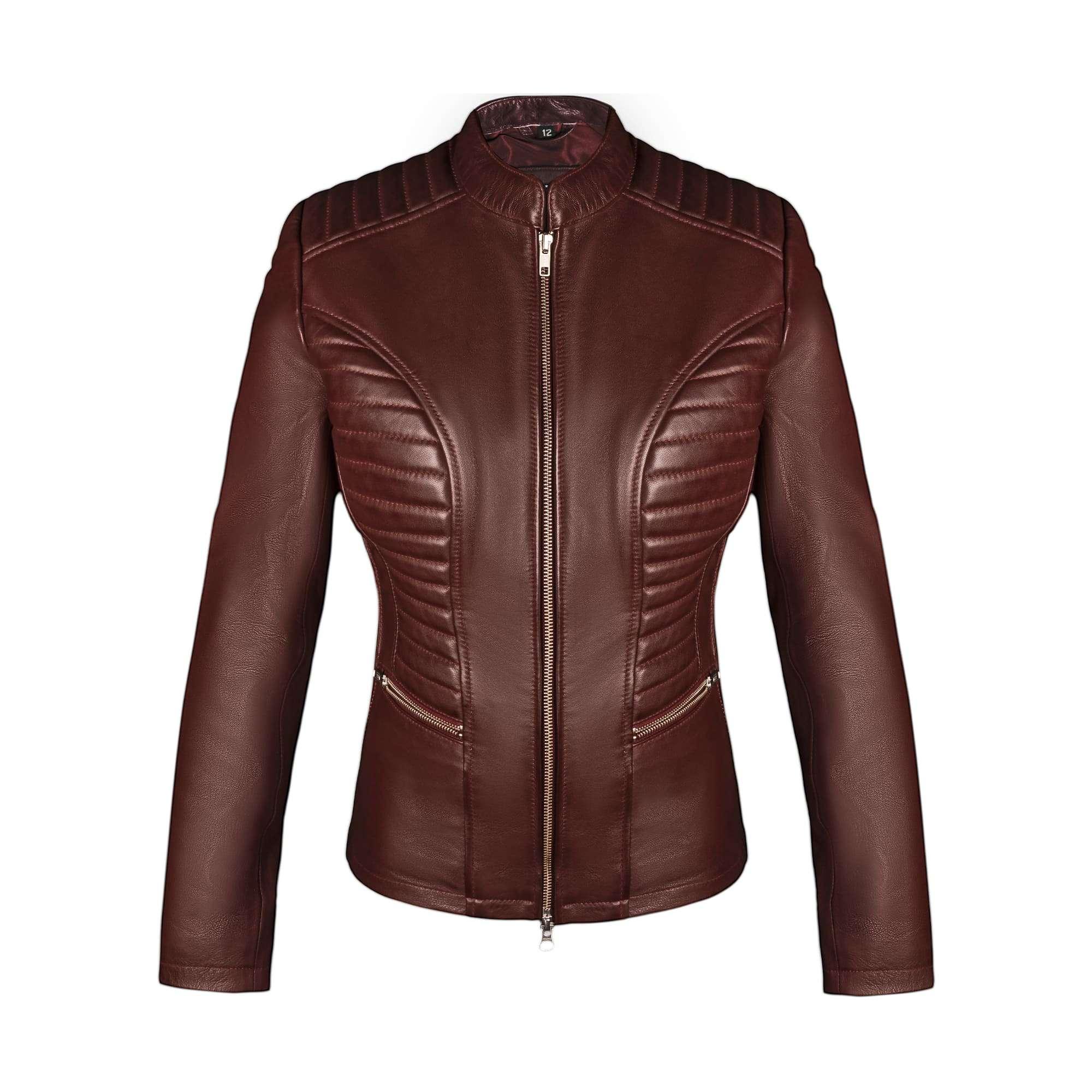 Valkyrie Burgundy Leather Jacket