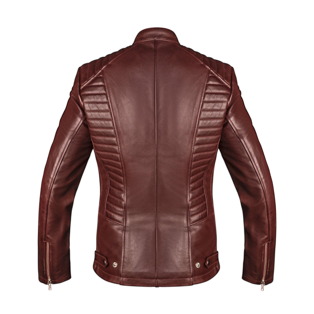 Valkyrie Burgundy Leather Jacket