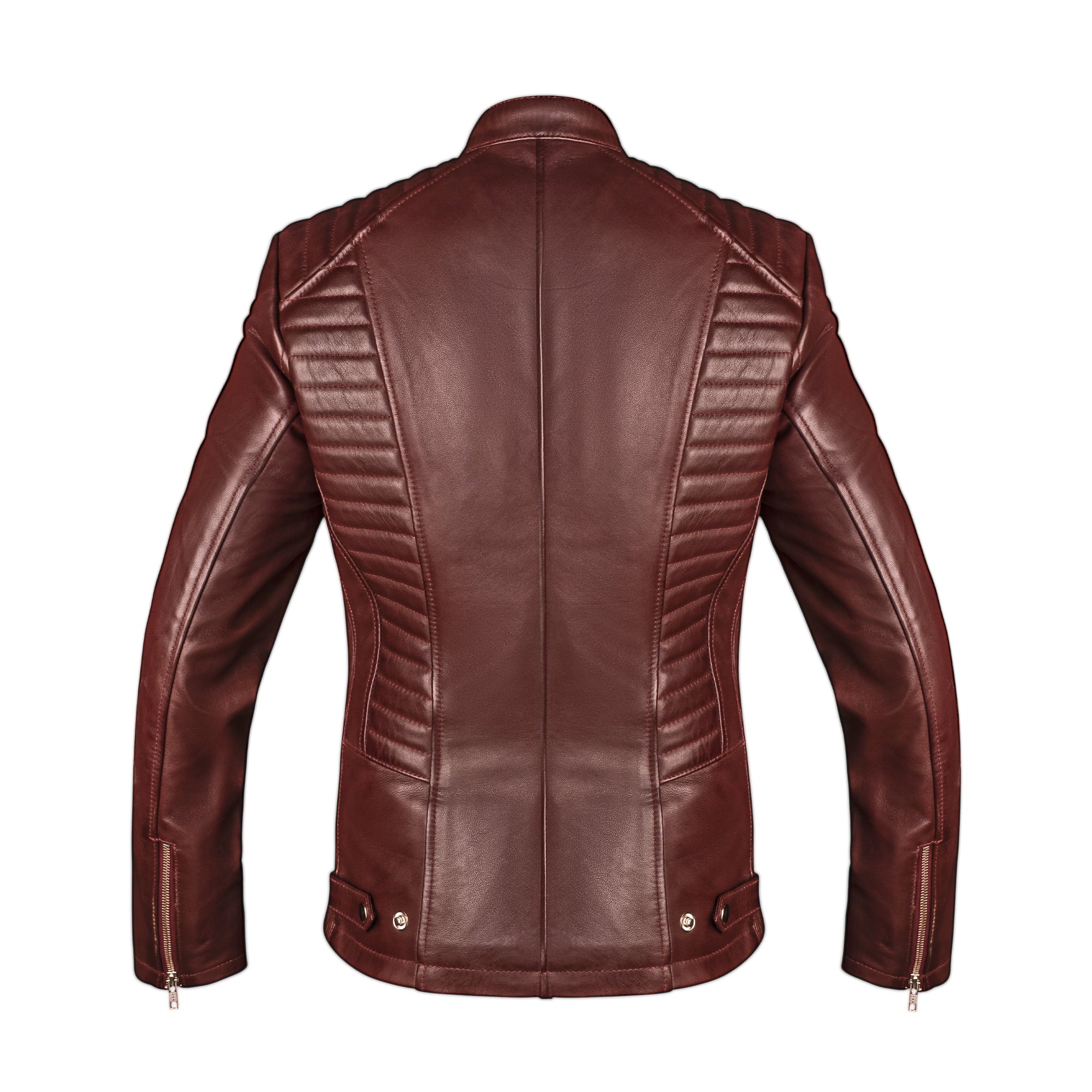 Valkyrie Burgundy Leather Jacket