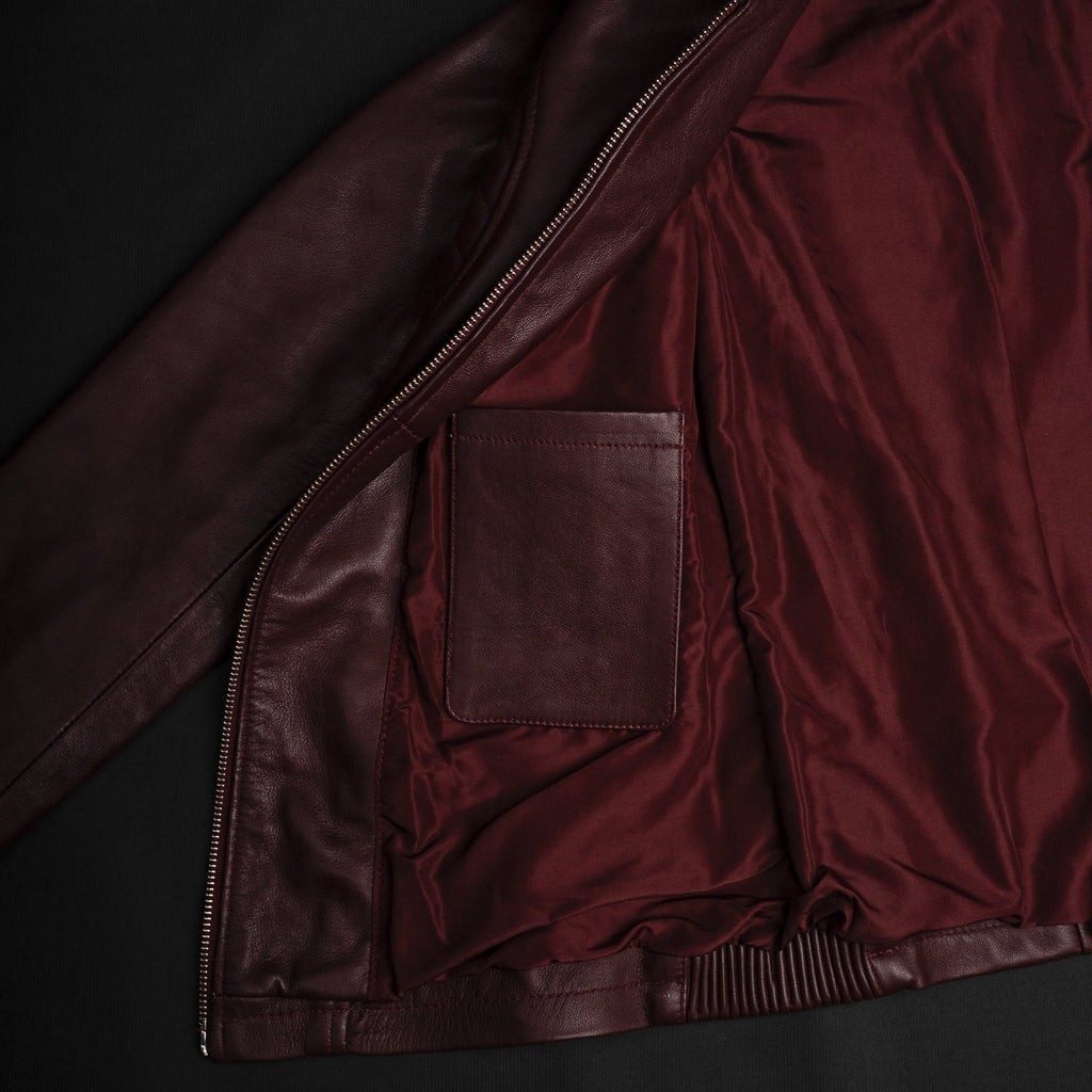 Valkyrie Burgundy Leather Jacket