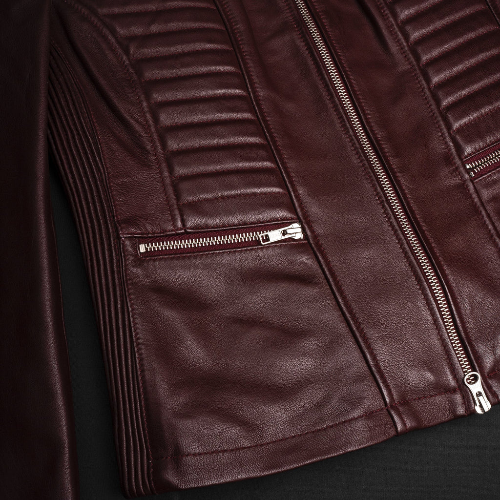 Valkyrie Burgundy Leather Jacket