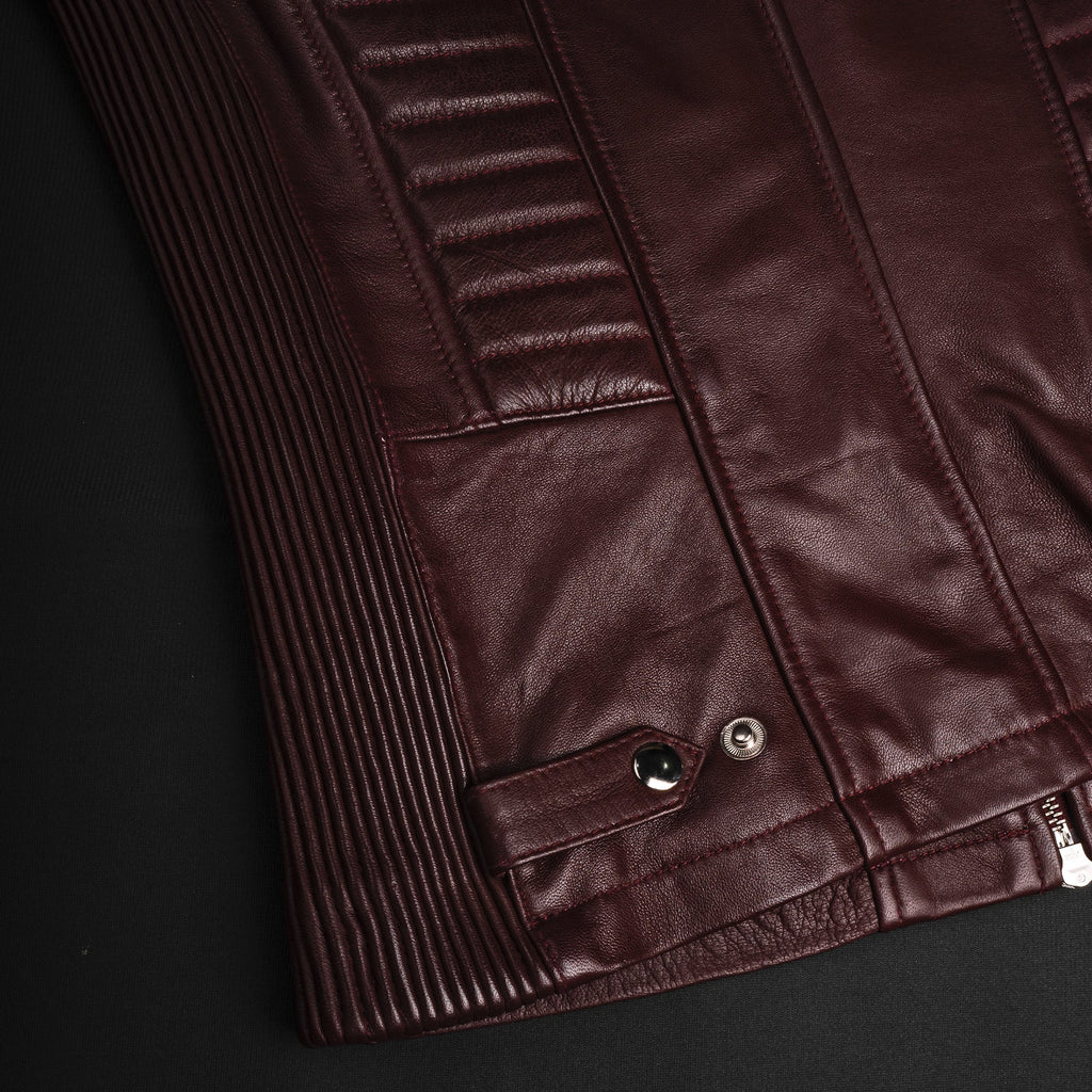 Valkyrie Burgundy Leather Jacket