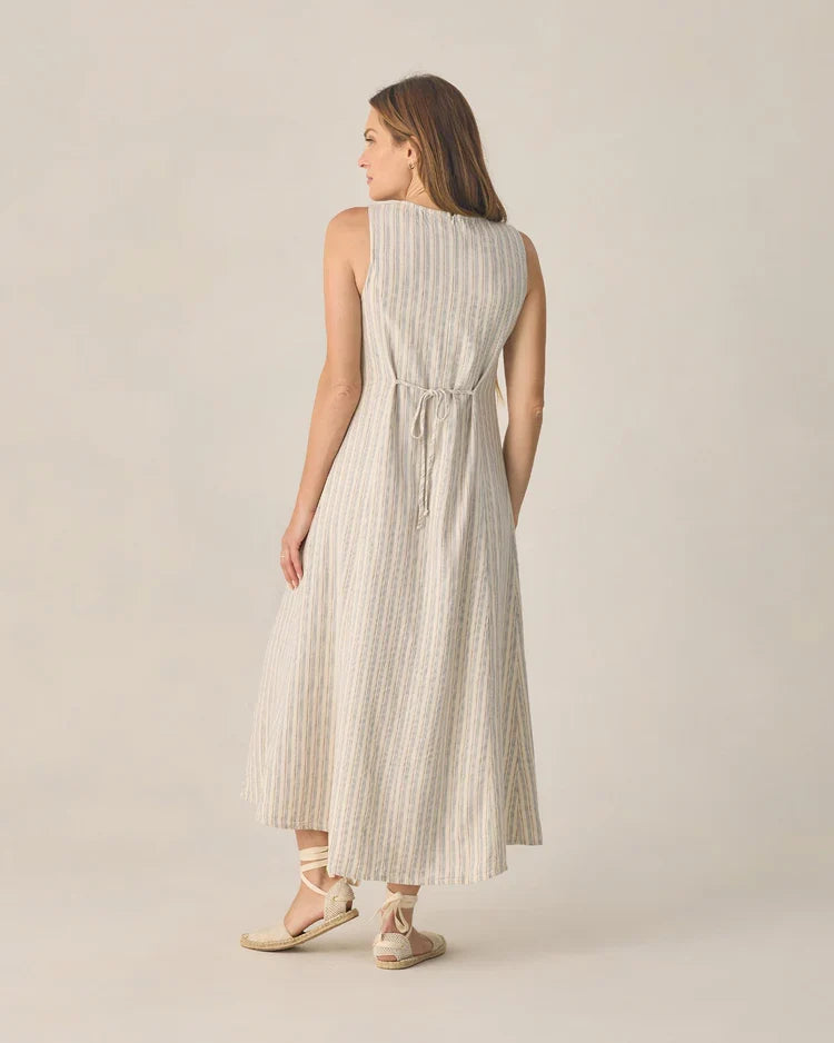 Ladies Indi Midi Dress | Nautical Stripe | Rylee & Cru