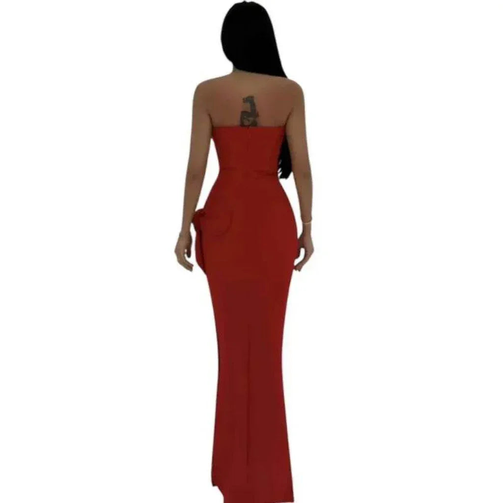 Robe bustier longue