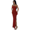 Robe bustier longue