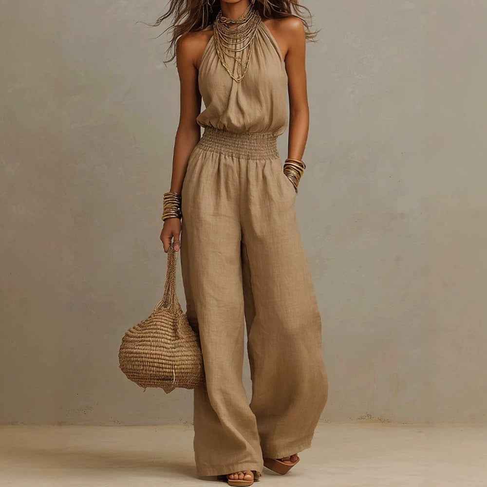 European And American Women's Backless Jumpsuit