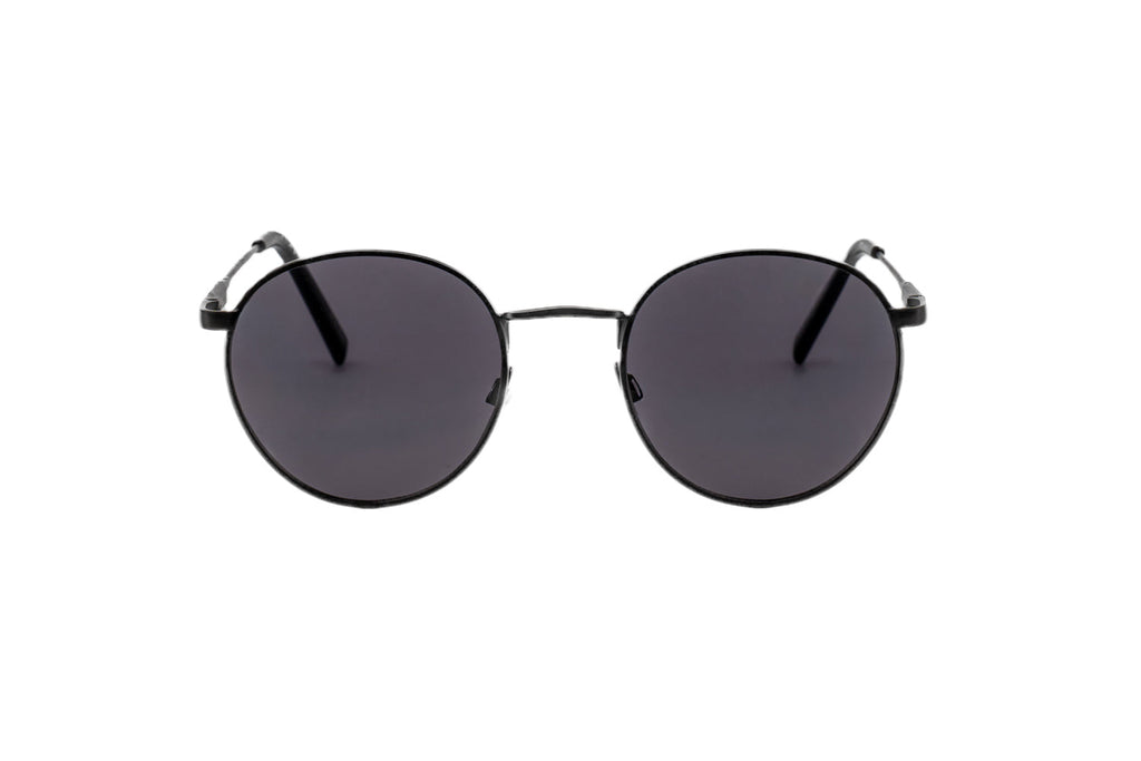 Boléro Sage — Round Metal Polarized Sunglasses