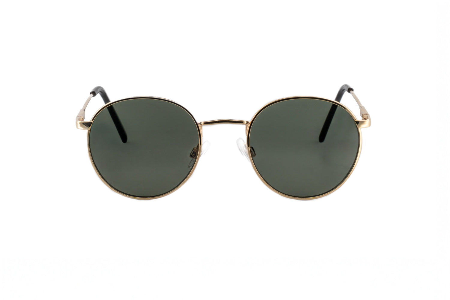 Boléro Sage — Round Metal Polarized Sunglasses
