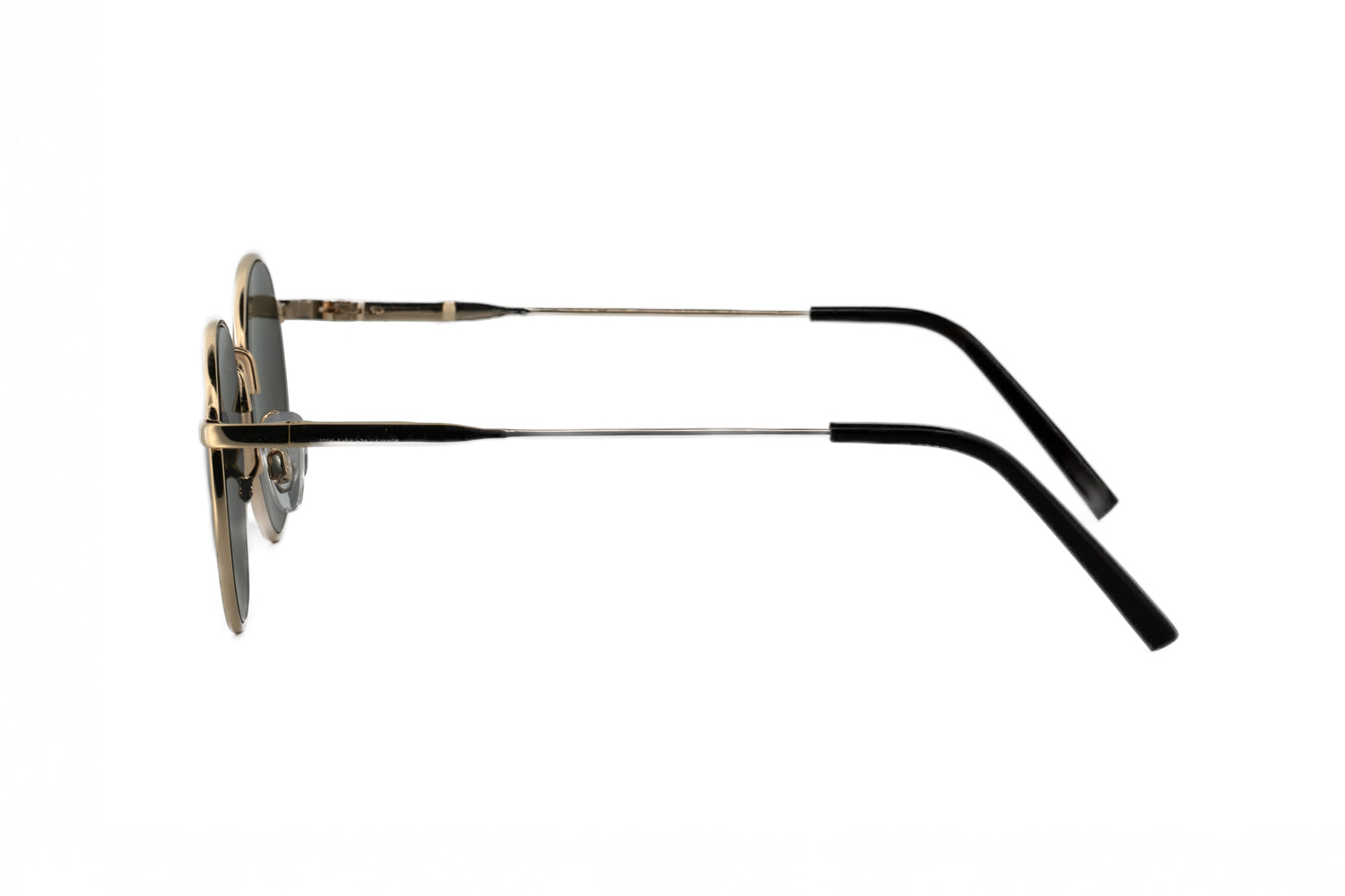 Boléro Sage — Round Metal Polarized Sunglasses