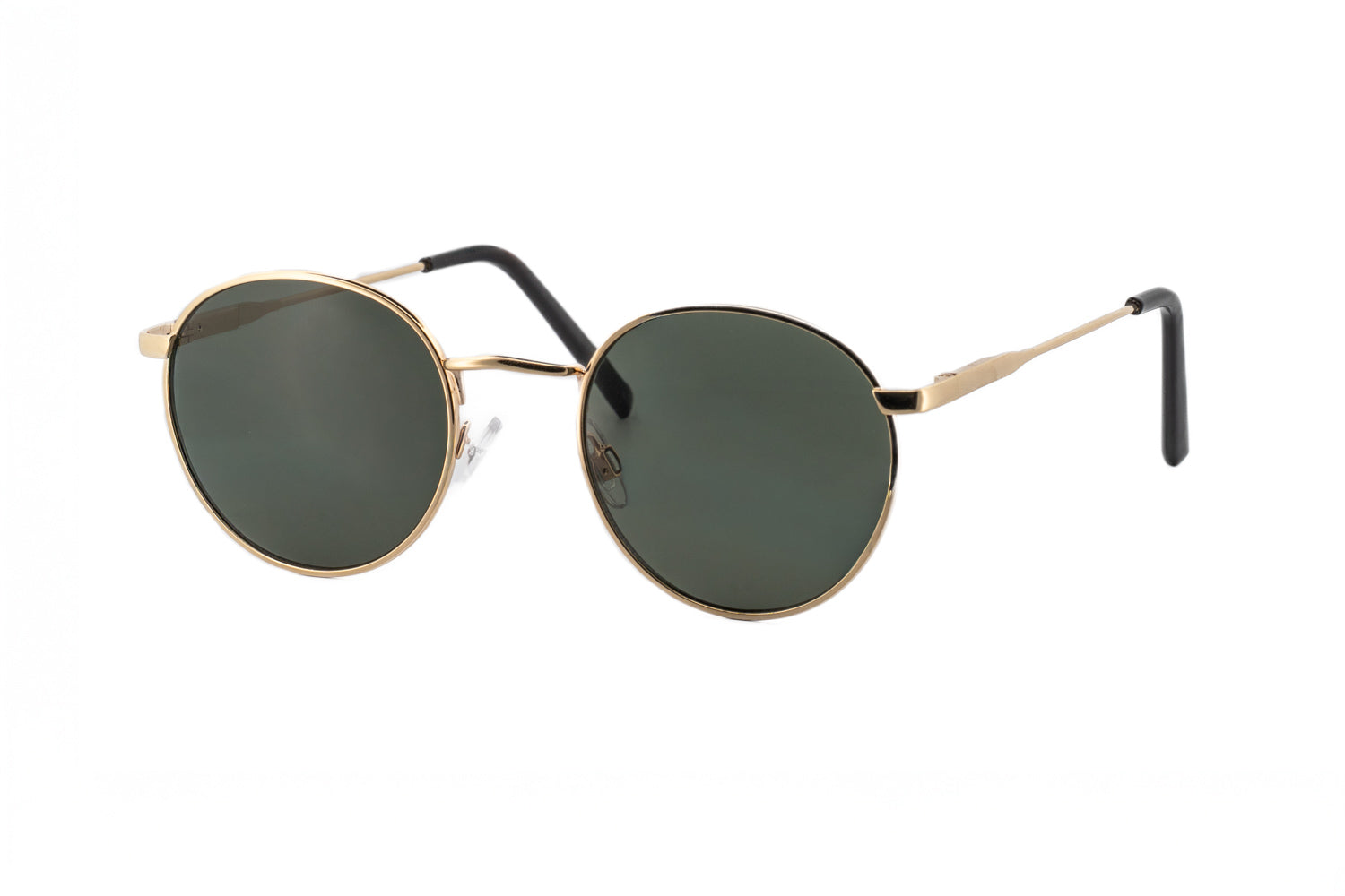 Boléro Sage — Round Metal Polarized Sunglasses