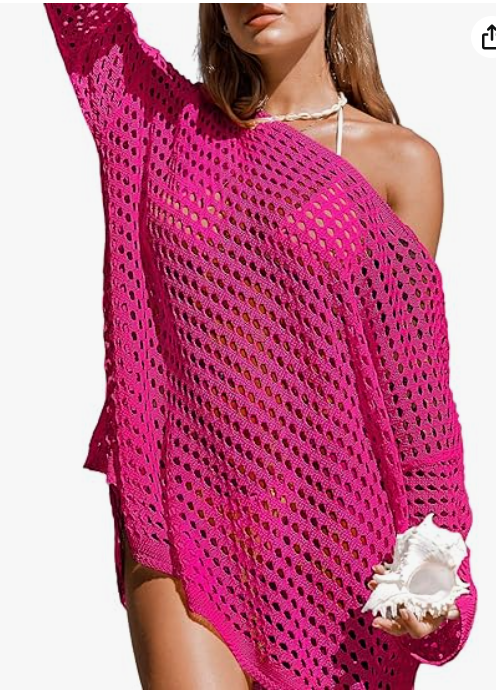 Beach Single-shoulder Long-sleeved Beach Cover-up Shirt