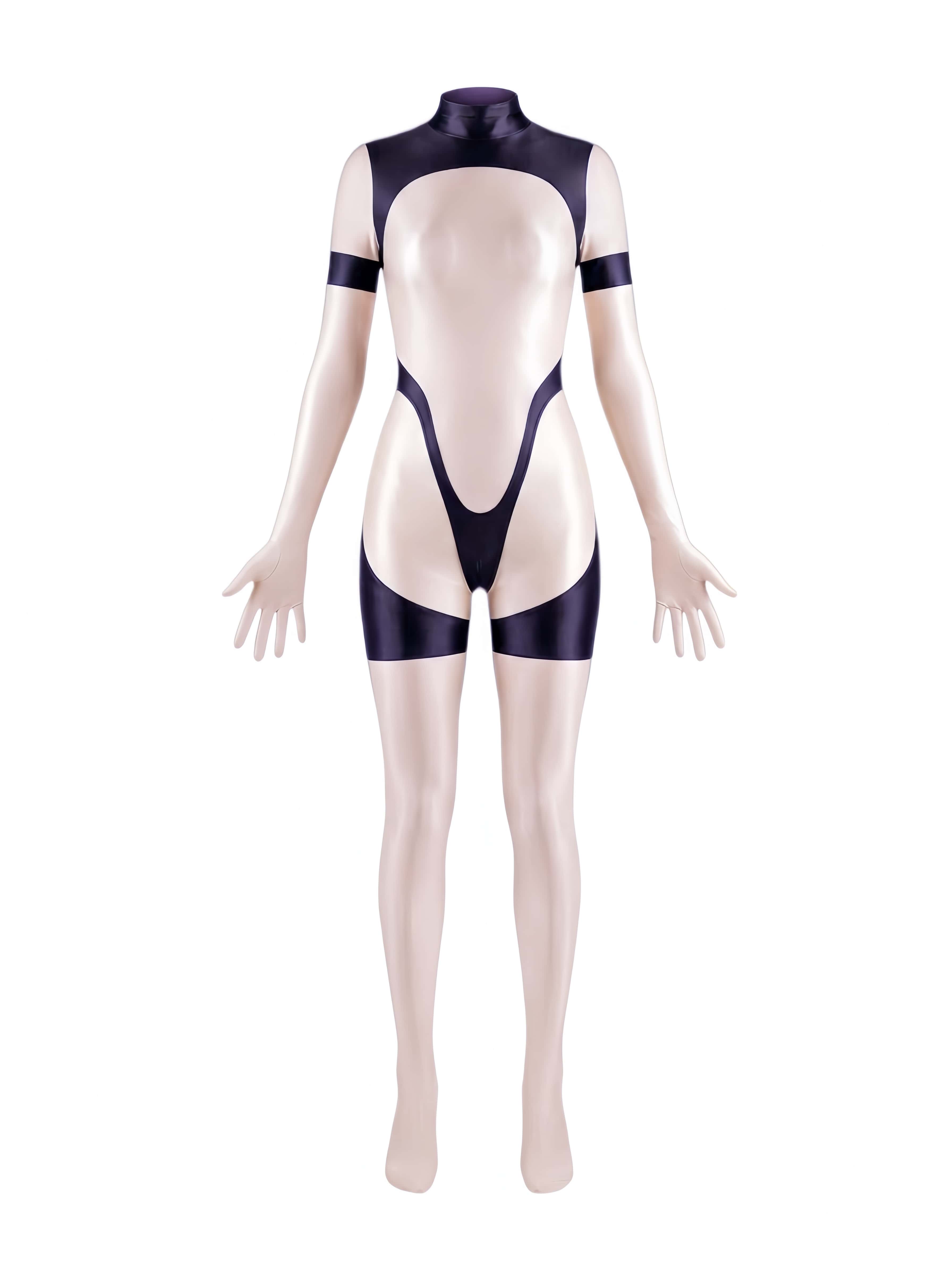 Anime Sci-fi Spandex Swimwear Racing Suit Full Bodysuit Zentai with Crotch Zipper