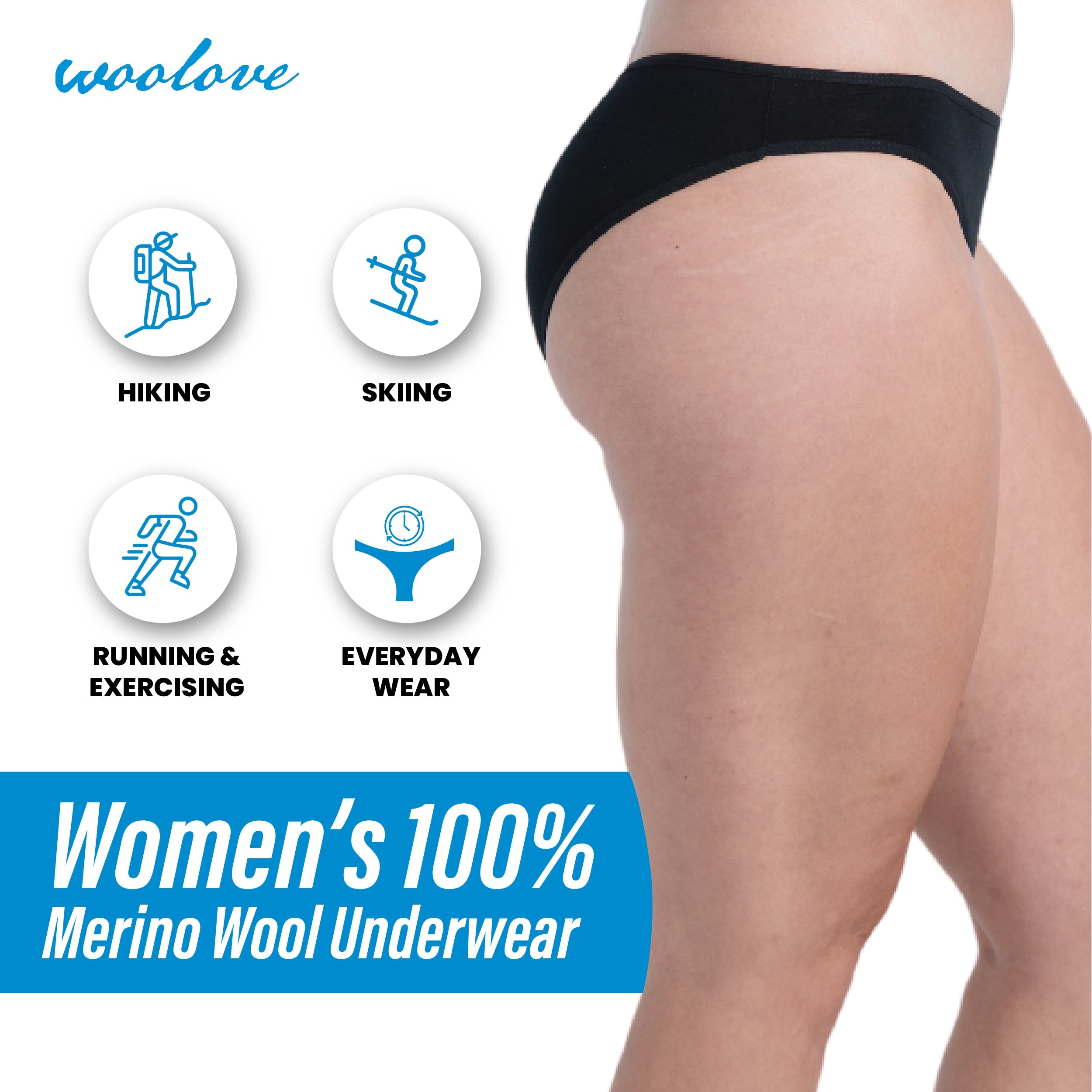 Women's Merino Wool Bikini Brief