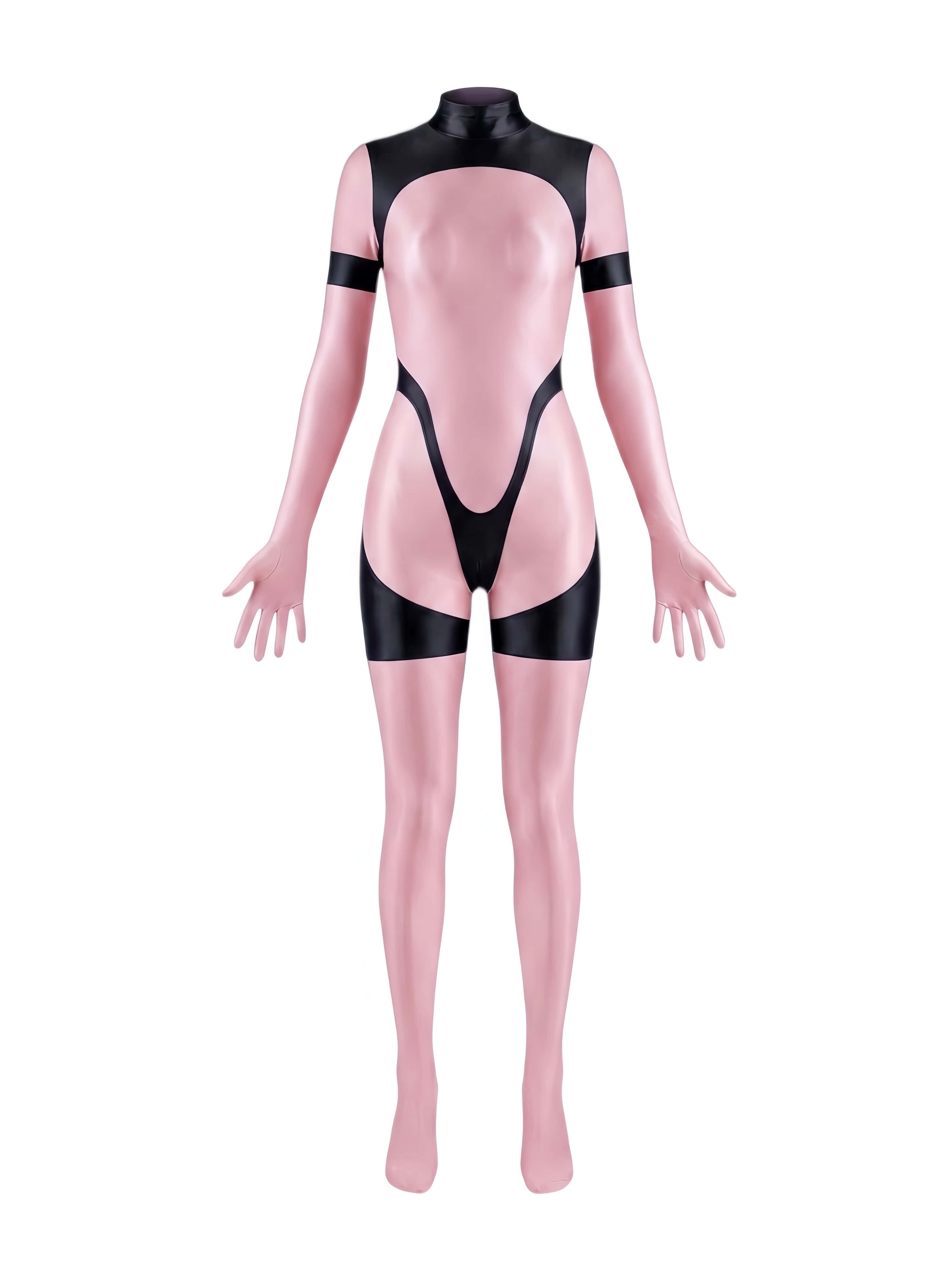 Anime Sci-fi Spandex Swimwear Racing Suit Full Bodysuit Zentai with Crotch Zipper