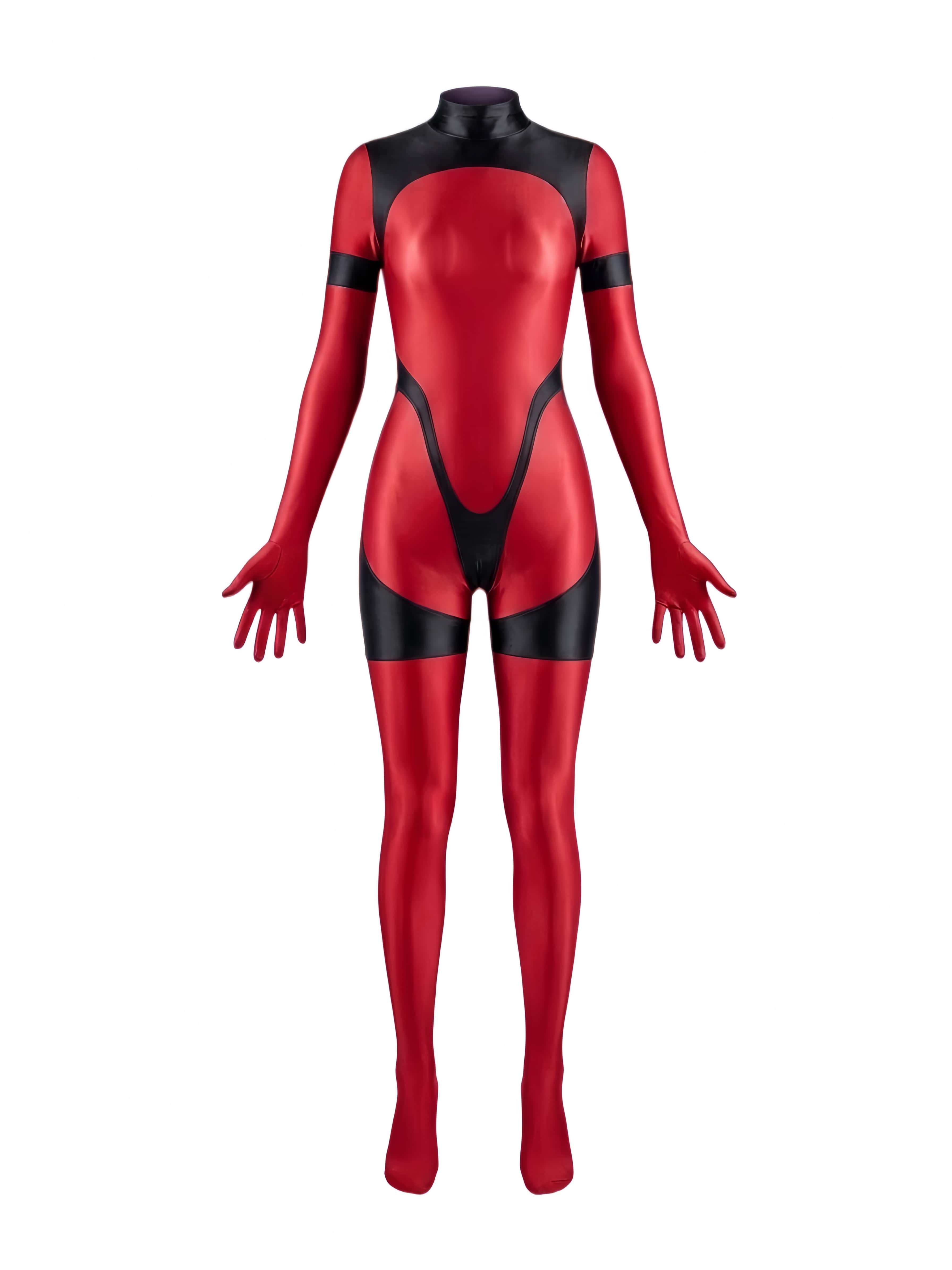 Anime Sci-fi Spandex Swimwear Racing Suit Full Bodysuit Zentai with Crotch Zipper