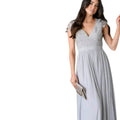 Robe longue ouverte au dos